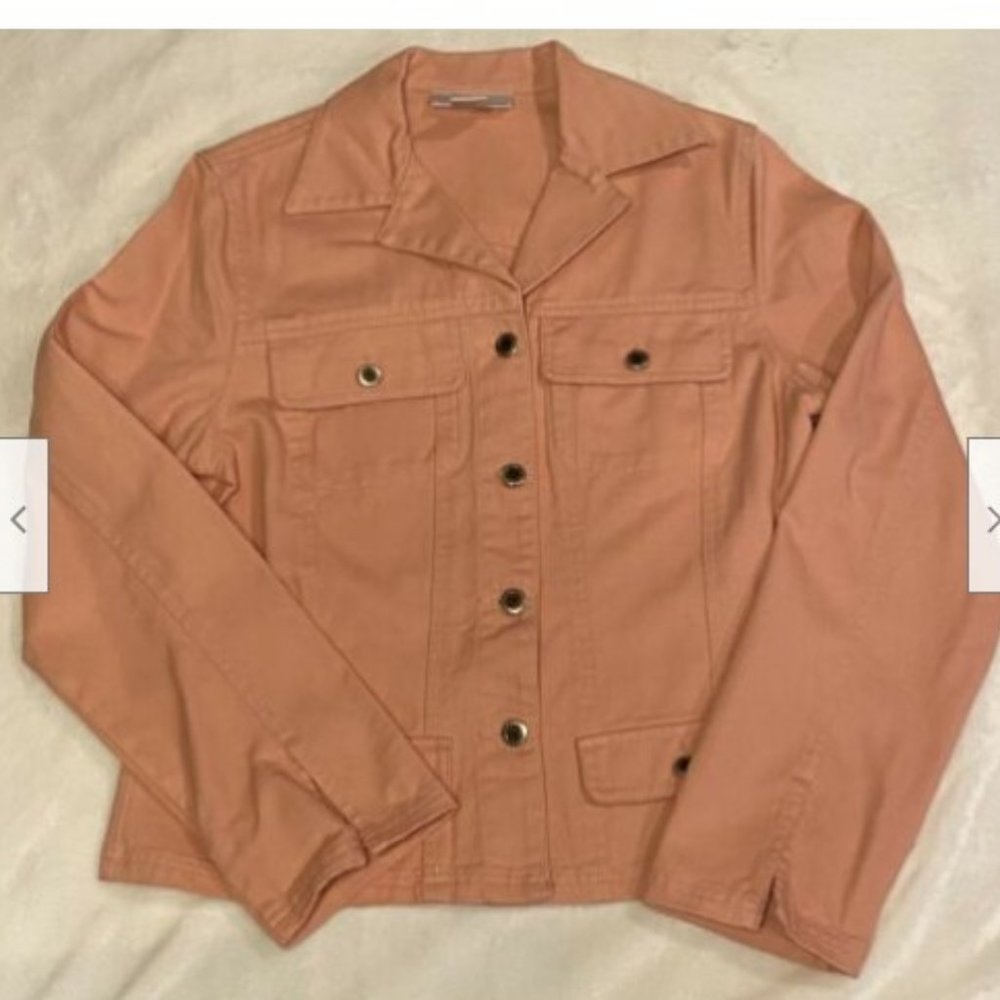 Real Comfort By Chadwick's Pink Denim Jacket